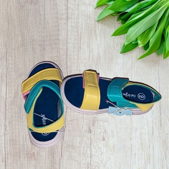 Toddler Tate Ankle Strap Sandals - Cat & Jack - Teal Green/Blue 9 - Picture 2 of 5